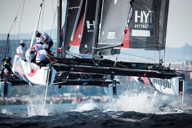 Act 4, Extreme Sailing Series Barcelona – Day 3 – Alinghi ©  Lloyd Images